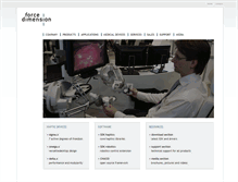 Tablet Screenshot of forcedimension.com